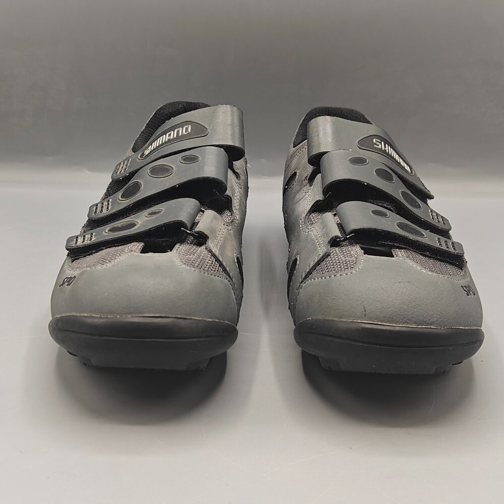EUC Shimano SPD Men's Gray Cycling Mountain Bike Shoes US Sz 8.5 EUR 42 M-1206G - Picture 2 of 11